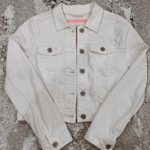 Abercrombie & Fitch White denim jacket